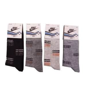 جوراب مردانه طرح دو خط بسته 4 عددی