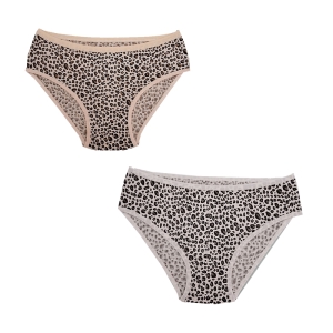 شورت زنانه دو عددی مدل پلنگی