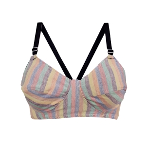 سوتین زنانه بدون فنر مدل راه راه