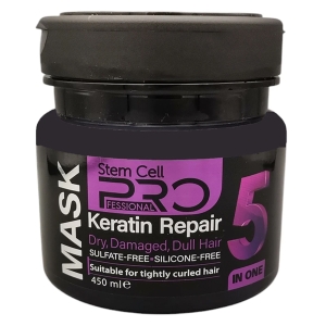 ماسک مو پرو استم سل 5 کاره برای موهای خشک و آسیب پذیر حجم 450 میلی لیتر