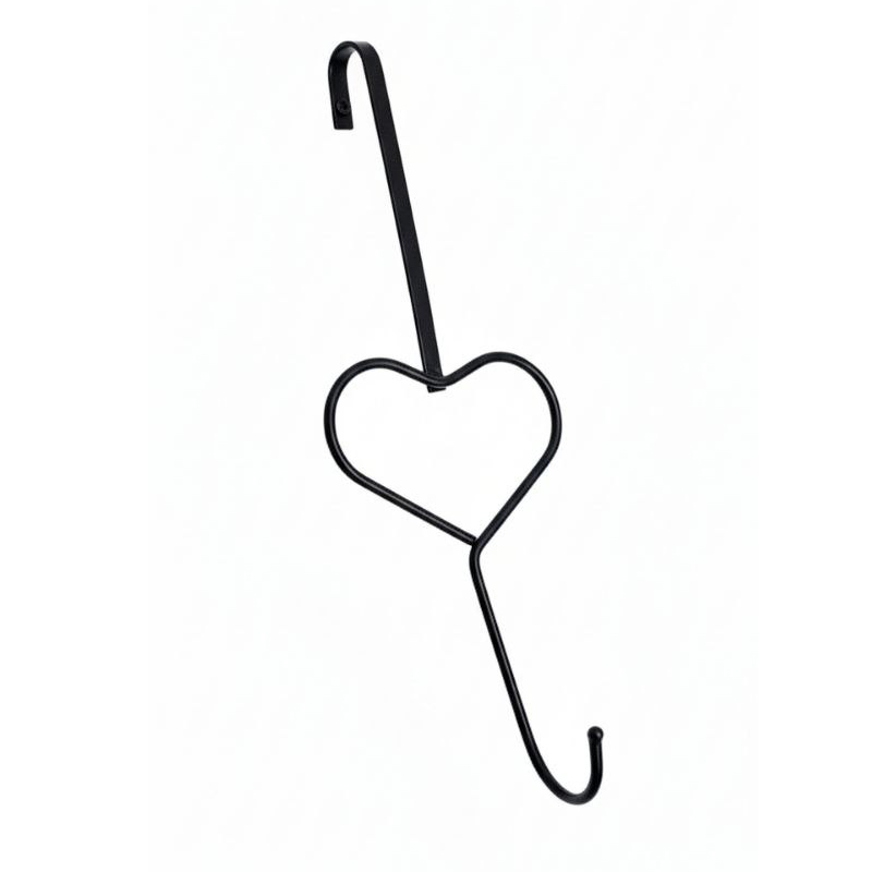 آویز لباس پشت دری تکی طرح قلب بسته دوتایی - Image 3