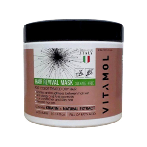 ماسک مو بدون سولفات ویتامول برای موهای رنگ شده و کراتینه حجم 400ml