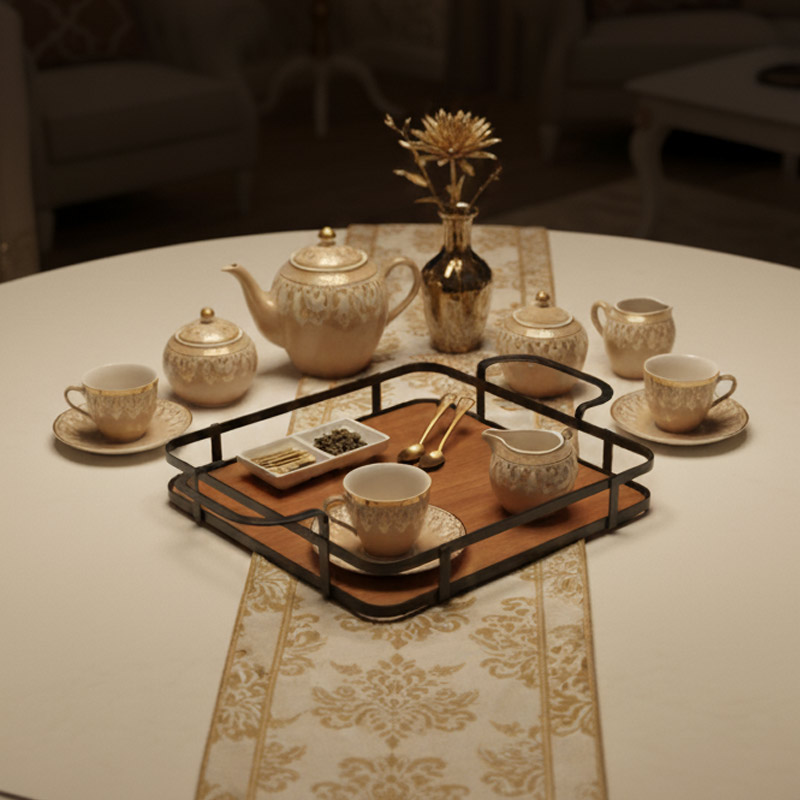 سینی پذیرایی مدل مربع - Image 4