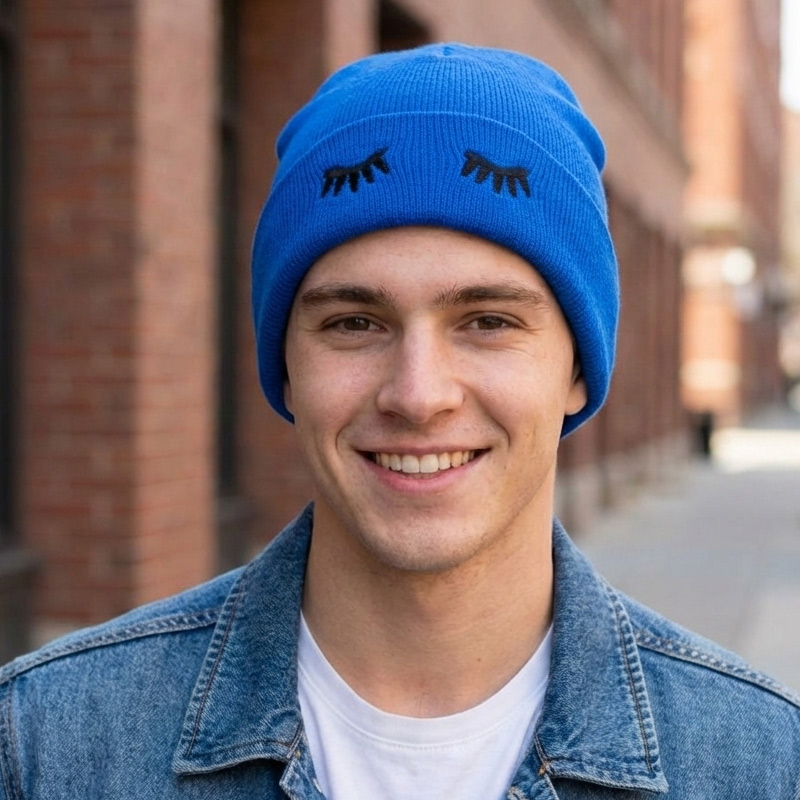 کلاه بافتنی طرح پلک - Image 15