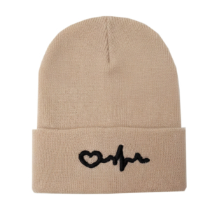 کلاه بافت طرح ضربان قلب