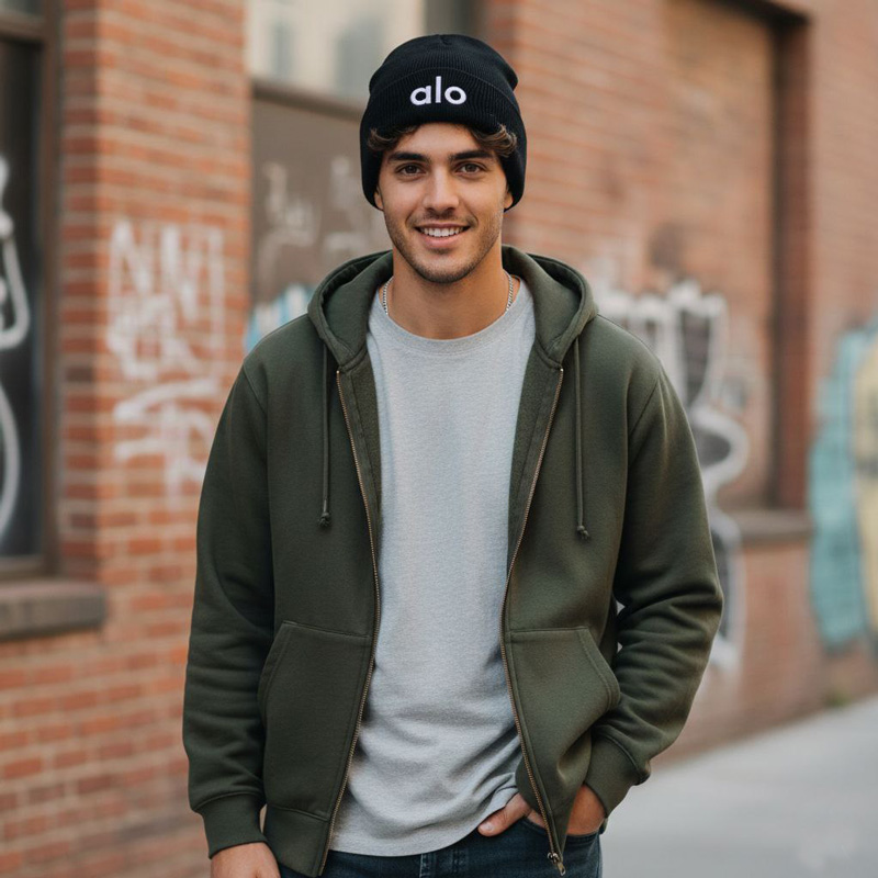 کلاه بافت اسپرت alo رنگ مشکی