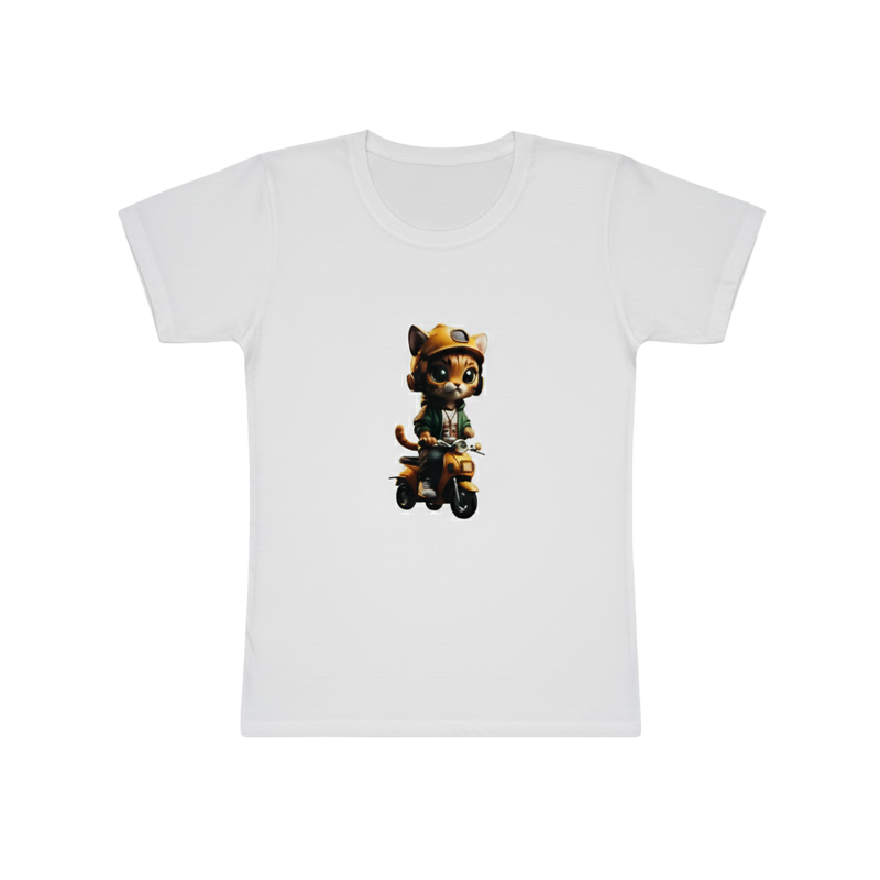 تیشرت دخترانه آستین کوتاه مدل موتو کت - Image 3