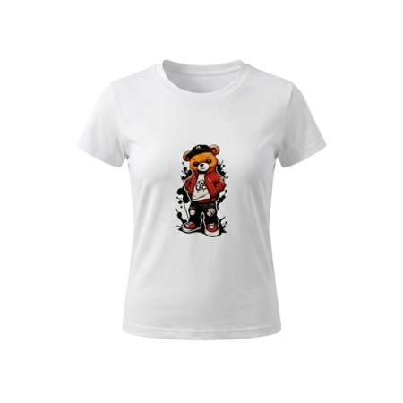 تیشرت دخترانه آستین کوتاه مدل تدی