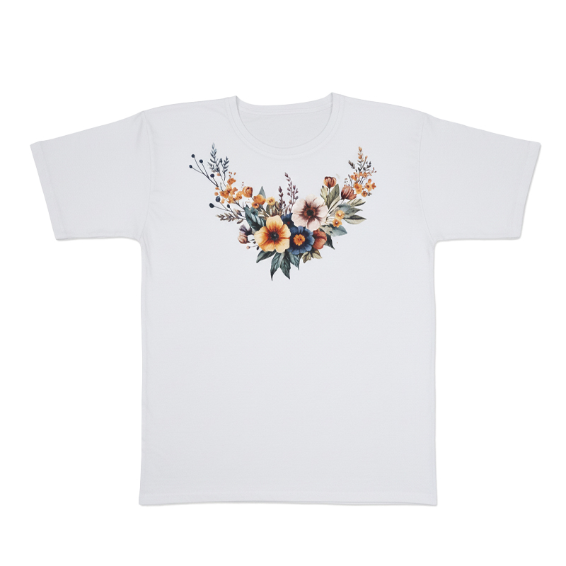 تیشرت زنانه آستین کوتاه مدل Vintage Flor - Image 4