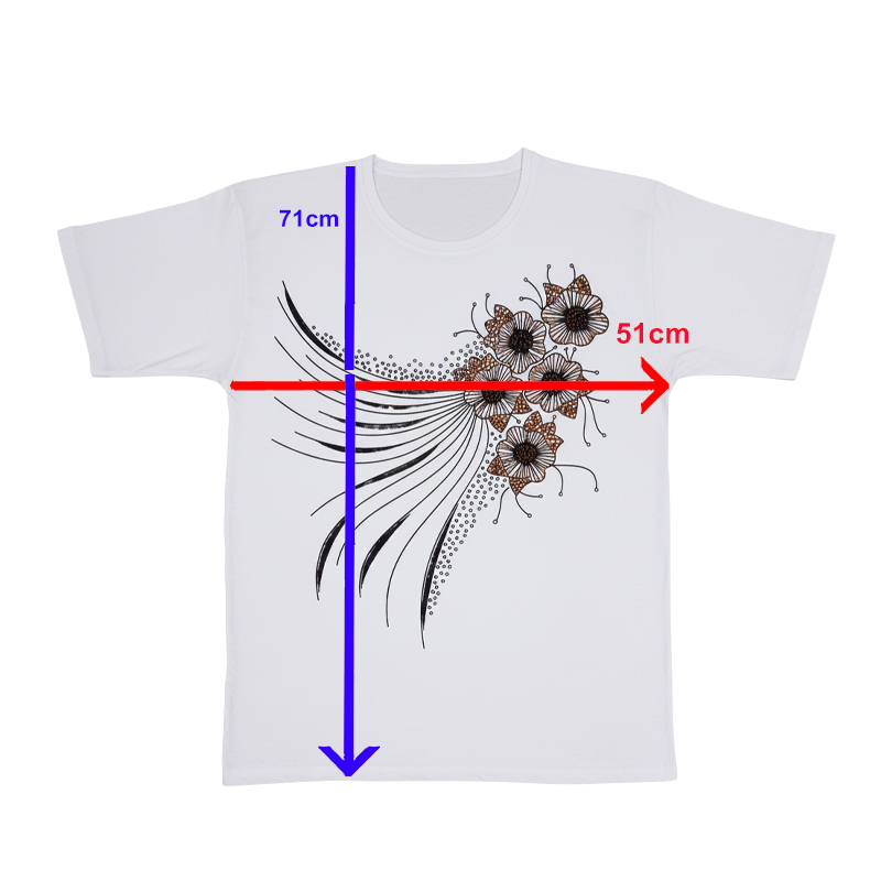 تیشرت زنانه آستین کوتاه مدل گل نارنجی - Image 4