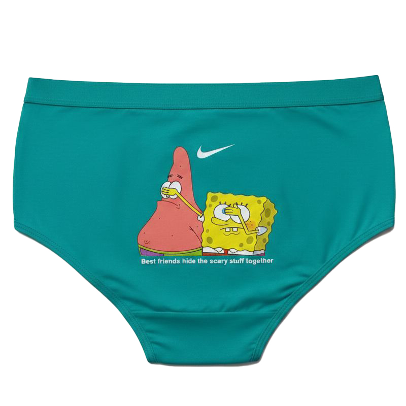 شورت زنانه تمام نخ طرح باب اسفنجی