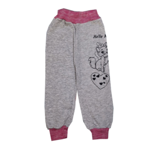 شلوار دخترانه طرح گربه مناسب سه سال