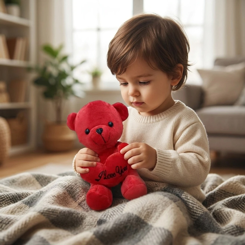 عروسک خرس قلبی i love you - Image 2
