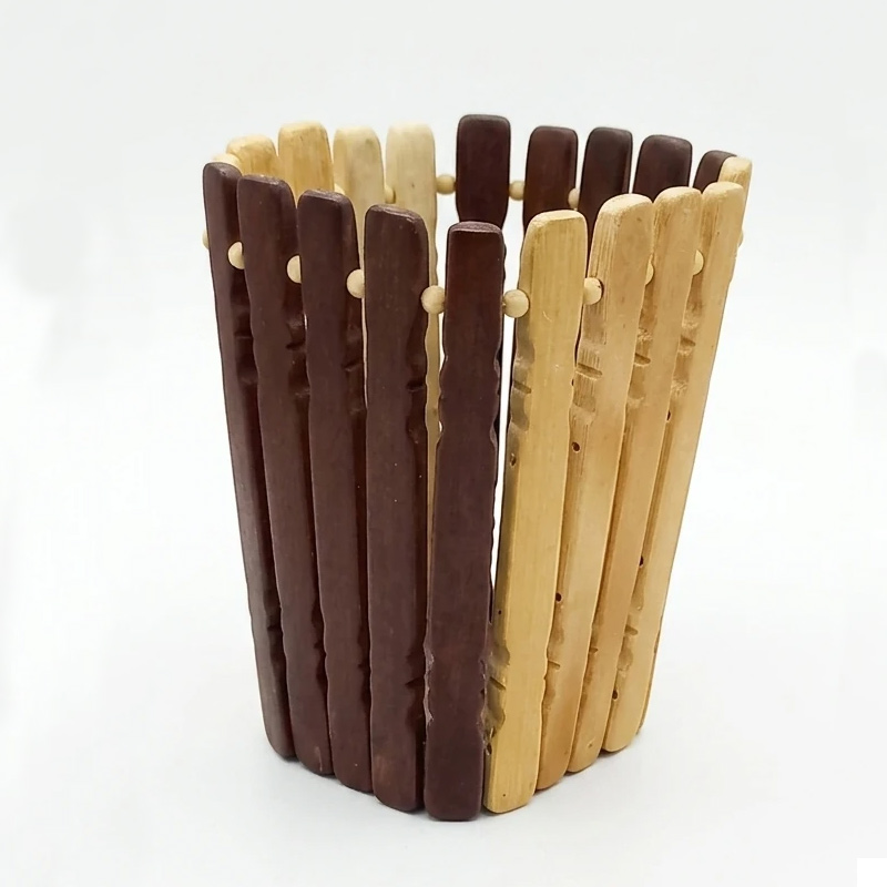 جاقلم طرح چوبی دورنگ - Image 2