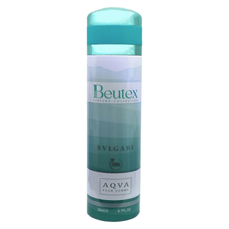 اسپری خوشبو کننده بدن مردانه بیوتکس مدل بولگاری آکوا Bvlgari Aqva